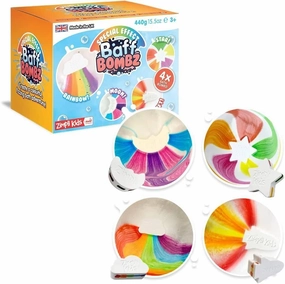 Instrument Simulator Long Development Zimpli Kids Fizzing Special Effect Baff Bath Bombz - 4 Pack 440g