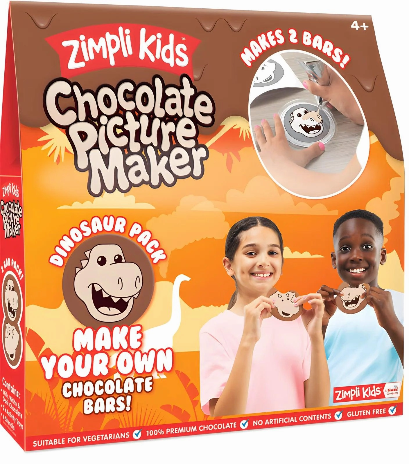 Zimpli Kids Mixed Chocolate Picture Maker - 2 Bar Pack High Score Latent Ability