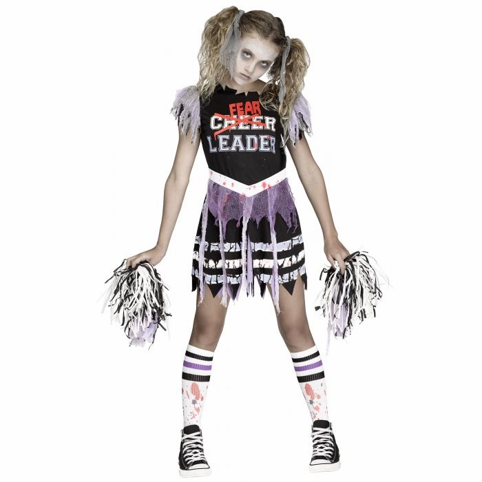 Whimsical Accessories Enchanting Party Zombie Fearleader Child Costume