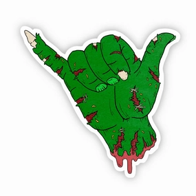 Ghoulish Designs Zombie Hang Loose Halloween Sticker